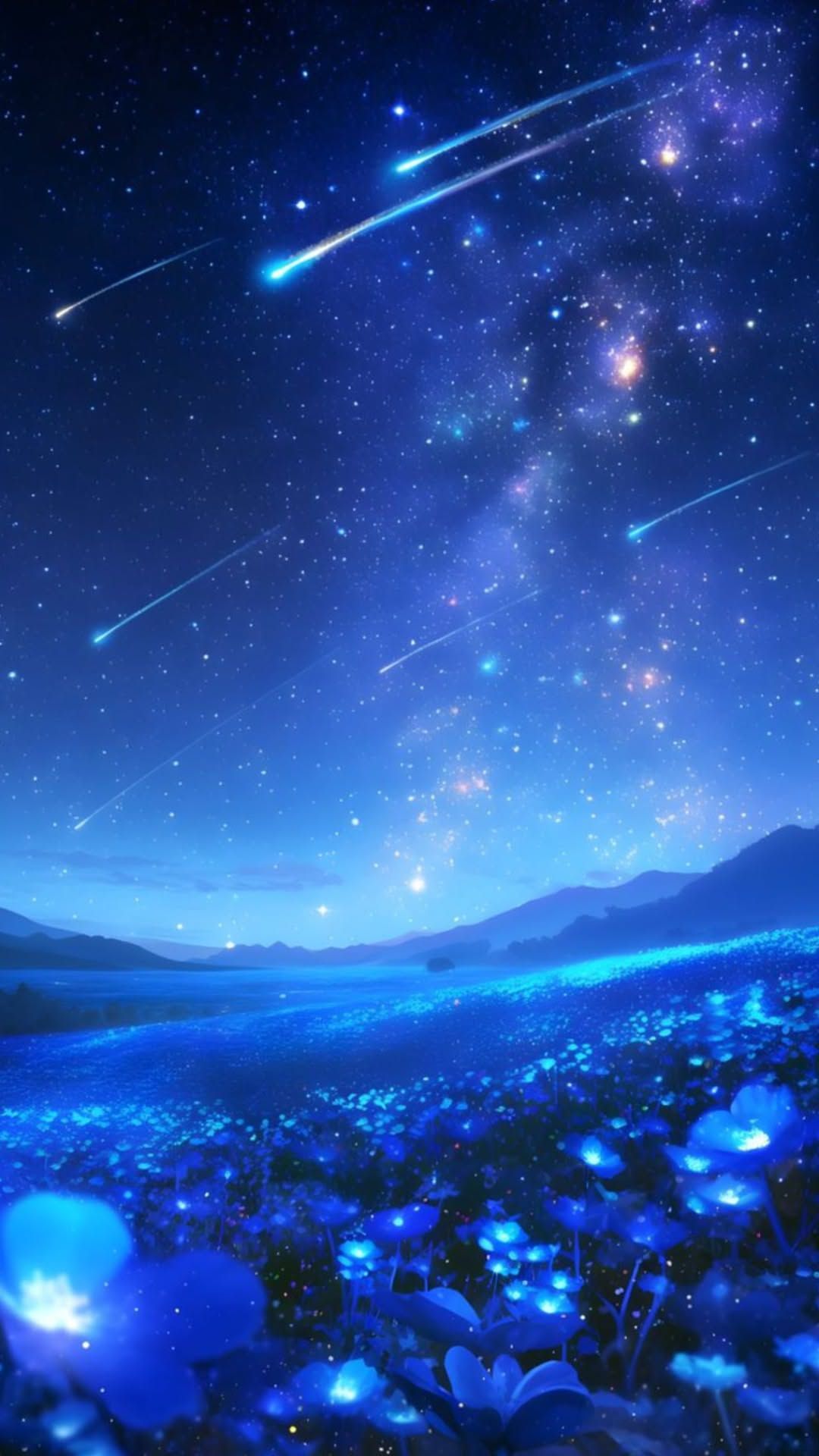 邮箱明信片 · 星空流星插画